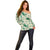 Aloha Hawaii Paniolo Mint Palaka Off Shoulder Sweater Coastal Rodeo - Polynesian Pride