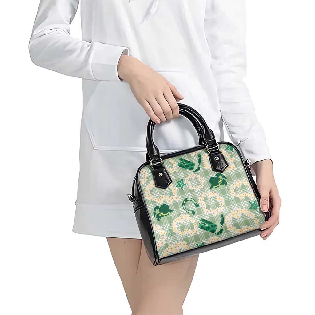Aloha Hawaii Paniolo Mint Palaka Shoulder Handbag Coastal Rodeo - Polynesian Pride