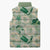Aloha Hawaii Paniolo Mint Palaka Sleeveless Puffer Jacket Coastal Rodeo - Polynesian Pride