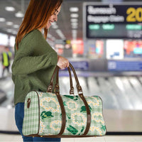 Aloha Hawaii Paniolo Mint Palaka Travel Bag Coastal Rodeo - Polynesian Pride