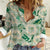 Aloha Hawaii Paniolo Mint Palaka Women Casual Shirt Coastal Rodeo - Polynesian Pride