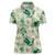 Aloha Hawaii Paniolo Mint Palaka Women Polo Shirt Coastal Rodeo - Polynesian Pride