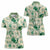 Aloha Hawaii Paniolo Mint Palaka Women Polo Shirt Coastal Rodeo - Polynesian Pride