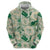 Aloha Hawaii Paniolo Mint Palaka Zip Hoodie Coastal Rodeo - Polynesian Pride