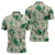 Aloha Hawaii Paniolo Mint Palaka Zipper Polo Shirt Coastal Rodeo - Polynesian Pride