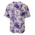 Aloha Hawaii Paniolo Lavender Palaka Baseball Jersey Coastal Rodeo - Polynesian Pride