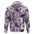 Aloha Hawaii Paniolo Lavender Palaka Hoodie Coastal Rodeo - Polynesian Pride