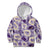 Aloha Hawaii Paniolo Lavender Palaka Kid Hoodie Coastal Rodeo - Polynesian Pride