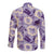 Aloha Hawaii Paniolo Lavender Palaka Long Sleeve Button Shirt Coastal Rodeo - Polynesian Pride