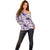 Aloha Hawaii Paniolo Lavender Palaka Off Shoulder Sweater Coastal Rodeo - Polynesian Pride