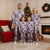 Aloha Hawaii Paniolo Lavender Palaka Christmas Pajama Set Coastal Rodeo - Polynesian Pride