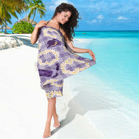 Aloha Hawaii Paniolo Lavender Palaka Sarong Coastal Rodeo - Polynesian Pride