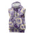 Aloha Hawaii Paniolo Lavender Palaka Sleeveless Hoodie Coastal Rodeo - Polynesian Pride