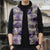 Aloha Hawaii Paniolo Lavender Palaka Sleeveless Puffer Jacket Coastal Rodeo - Polynesian Pride