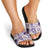 Aloha Hawaii Paniolo Lavender Palaka Slide Sandals Coastal Rodeo - Polynesian Pride