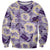 Aloha Hawaii Paniolo Lavender Palaka Sweatshirt Coastal Rodeo - Polynesian Pride
