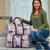 Aloha Hawaii Paniolo Lavender Palaka Travel Bag Coastal Rodeo - Polynesian Pride