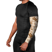 Aloha Hawaii Paniolo Khaki Palaka Arm Sleeves Coastal Rodeo - Polynesian Pride