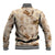 Aloha Hawaii Paniolo Khaki Palaka Baseball Jacket Coastal Rodeo - Polynesian Pride