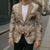 Aloha Hawaii Paniolo Khaki Palaka Blazer Coastal Rodeo - Polynesian Pride