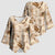 Aloha Hawaii Paniolo Khaki Palaka Kimono Sleeve Blouse Coastal Rodeo - Polynesian Pride