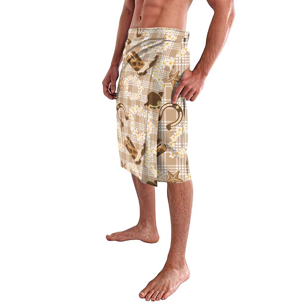 Aloha Hawaii Paniolo Khaki Palaka Lavalava Coastal Rodeo - Polynesian Pride