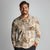 Aloha Hawaii Paniolo Khaki Palaka Long Sleeve Polo Shirt Coastal Rodeo - Polynesian Pride