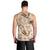 Aloha Hawaii Paniolo Khaki Palaka Men Tank Top Coastal Rodeo - Polynesian Pride
