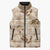 Aloha Hawaii Paniolo Khaki Palaka Sleeveless Puffer Jacket Coastal Rodeo - Polynesian Pride