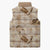 Aloha Hawaii Paniolo Khaki Palaka Sleeveless Puffer Jacket Coastal Rodeo - Polynesian Pride