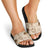 Aloha Hawaii Paniolo Khaki Palaka Slide Sandals Coastal Rodeo - Polynesian Pride