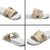 Aloha Hawaii Paniolo Khaki Palaka Slide Sandals Coastal Rodeo - Polynesian Pride