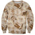Aloha Hawaii Paniolo Khaki Palaka Sweatshirt Coastal Rodeo - Polynesian Pride