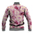 Aloha Hawaii Paniolo Lokelani Rose Palaka Baseball Jacket Coastal Rodeo - Polynesian Pride