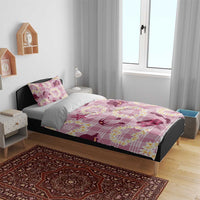 Aloha Hawaii Paniolo Lokelani Rose Palaka Bedding Set Coastal Rodeo - Polynesian Pride