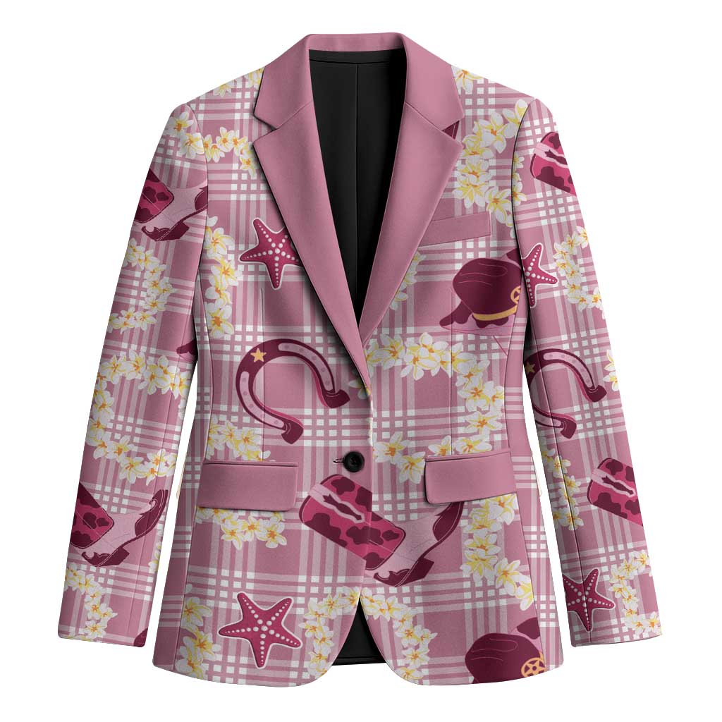 Aloha Hawaii Paniolo Lokelani Rose Palaka Blazer Coastal Rodeo - Polynesian Pride