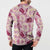 Aloha Hawaii Paniolo Lokelani Rose Palaka Button Sweatshirt Coastal Rodeo - Polynesian Pride