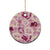 Aloha Hawaii Paniolo Lokelani Rose Palaka Ceramic Ornament Coastal Rodeo - Polynesian Pride