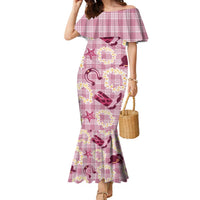 Aloha Hawaii Paniolo Lokelani Rose Palaka Family Matching Mermaid Dress and Hawaiian Shirt Coastal Rodeo - Polynesian Pride