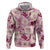 Aloha Hawaii Paniolo Lokelani Rose Palaka Hoodie Coastal Rodeo - Polynesian Pride