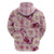 Aloha Hawaii Paniolo Lokelani Rose Palaka Hoodie Coastal Rodeo - Polynesian Pride