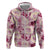 Aloha Hawaii Paniolo Lokelani Rose Palaka Hoodie Coastal Rodeo - Polynesian Pride