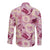 Aloha Hawaii Paniolo Lokelani Rose Palaka Long Sleeve Button Shirt Coastal Rodeo - Polynesian Pride