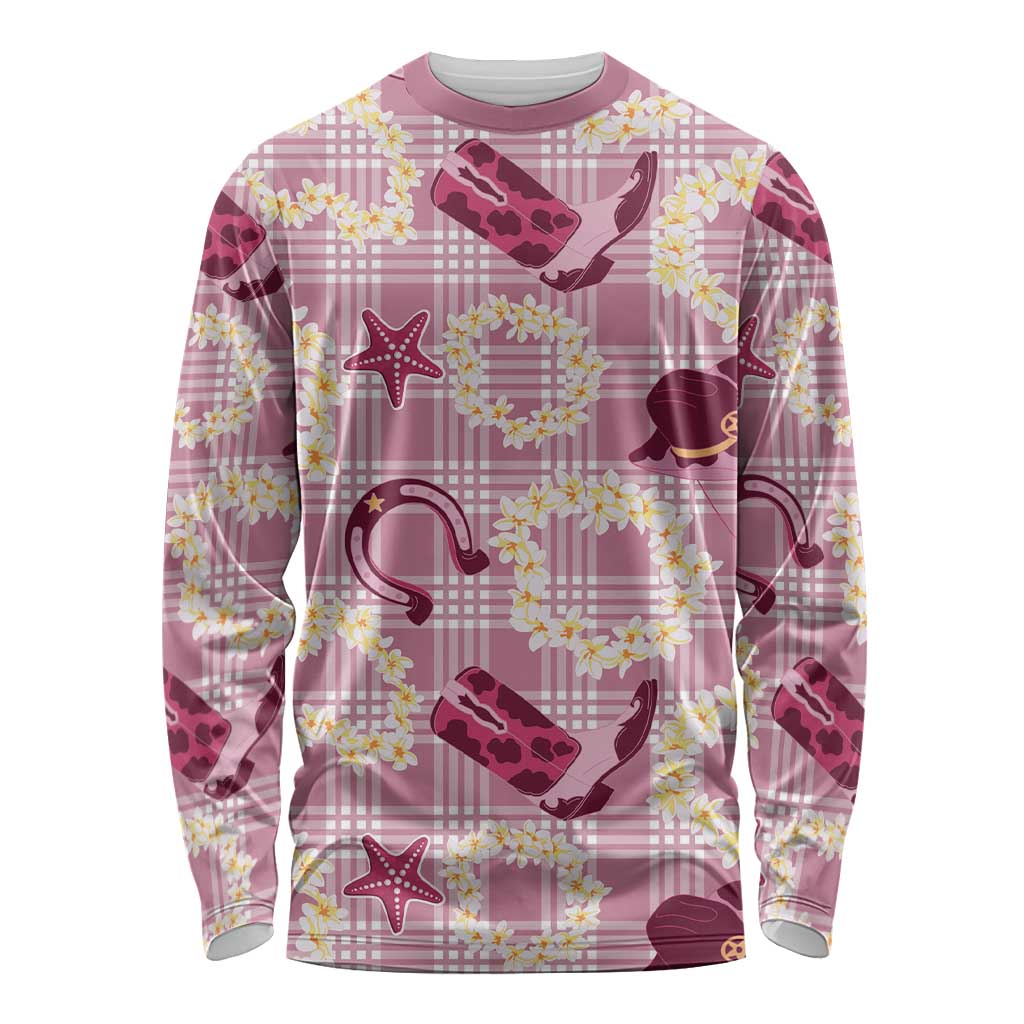 Aloha Hawaii Paniolo Lokelani Rose Palaka Long Sleeve Shirt Coastal Rodeo - Polynesian Pride