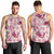 Aloha Hawaii Paniolo Lokelani Rose Palaka Men Tank Top Coastal Rodeo - Polynesian Pride