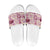 Aloha Hawaii Paniolo Lokelani Rose Palaka Slide Sandals Coastal Rodeo - Polynesian Pride