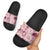Aloha Hawaii Paniolo Lokelani Rose Palaka Slide Sandals Coastal Rodeo - Polynesian Pride