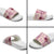 Aloha Hawaii Paniolo Lokelani Rose Palaka Slide Sandals Coastal Rodeo - Polynesian Pride