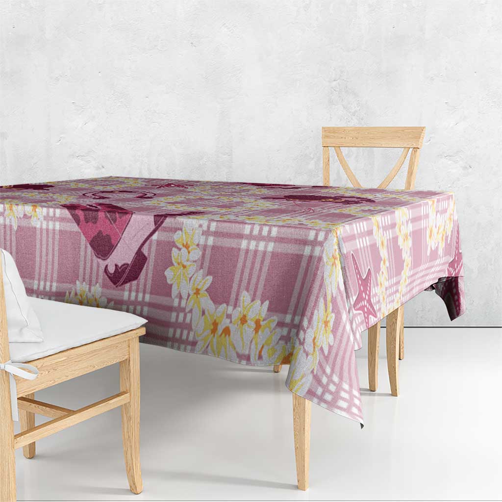 Aloha Hawaii Paniolo Lokelani Rose Palaka Tablecloth Coastal Rodeo - Polynesian Pride