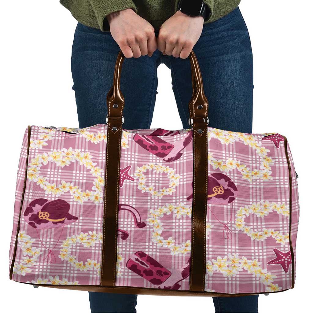 Aloha Hawaii Paniolo Lokelani Rose Palaka Travel Bag Coastal Rodeo - Polynesian Pride